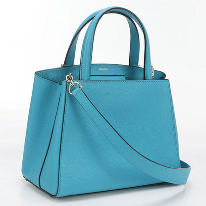 中古 ヴァレクストラ ハンドバッグ レディース ブランド VALEXTRA スモール トリエンナーレ 2WAY WBTR0095028LOC99 ブルー バッグ USDVX98823011