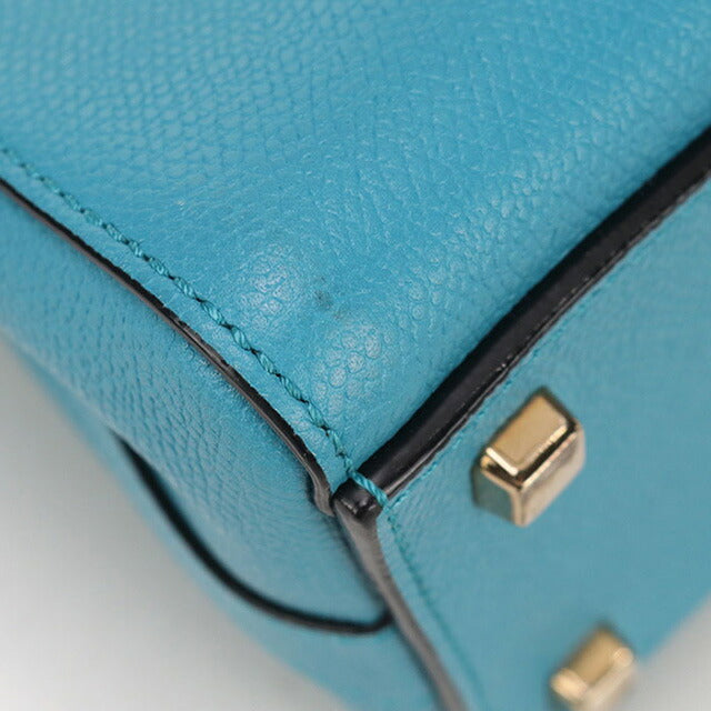 中古 ヴァレクストラ ハンドバッグ レディース ブランド VALEXTRA スモール トリエンナーレ 2WAY WBTR0095028LOC99 ブルー バッグ USDVX98823011