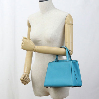 中古 ヴァレクストラ ハンドバッグ レディース ブランド VALEXTRA スモール トリエンナーレ 2WAY WBTR0095028LOC99 ブルー バッグ USDVX98823011