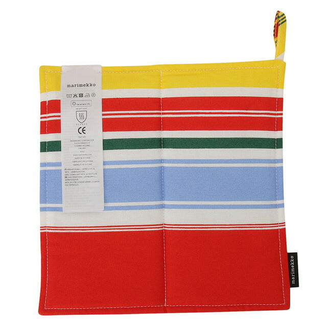 マリメッコ marimekko 072197 105 パラーティ マルチカラーストライプ ポットホルダー オーブンミトン 記念品 プレゼント ギフト UTMM00474L