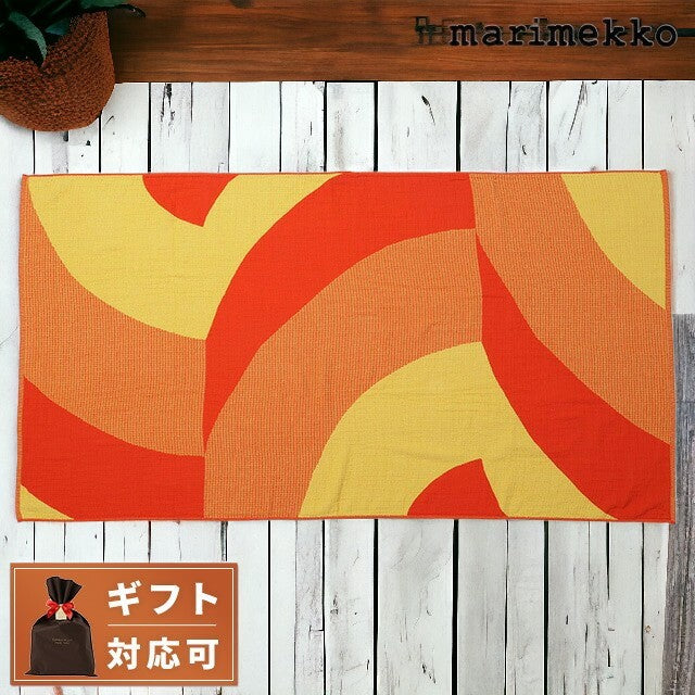 マリメッコ marimekko 072217 230 サヴァンニ ビーチタオル 98×178cm イエロー×レッド レディース ユニセックス Savanni Beach Towel UTMM00512L