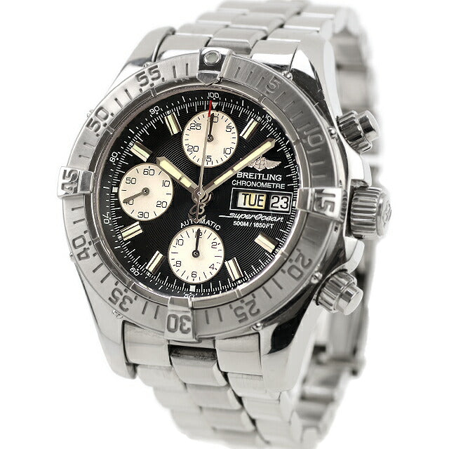 中古 ブライトリング BREITLING スーパーオーシャン クロノグラフ クロノメーター Breitling13 A13340 アナログ 腕時計 ブランド メンズ UW-BR-SO-00002