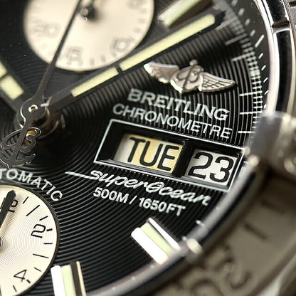 中古 ブライトリング BREITLING スーパーオーシャン クロノグラフ クロノメーター Breitling13 A13340 アナログ 腕時計 ブランド メンズ UW-BR-SO-00002