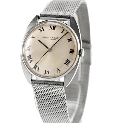 中古 OH済 IWC IWC オールドインター ローマ Cライン Cal.403 風防擦り傷 Cal.403 アナログ 腕時計 ブランド メンズ シルバー UW-BTY-B0010
