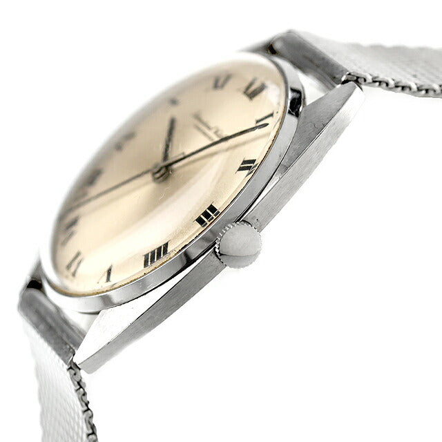 中古 OH済 IWC IWC オールドインター ローマ Cライン Cal.403 風防擦り傷 Cal.403 アナログ 腕時計 ブランド メンズ シルバー UW-BTY-B0010