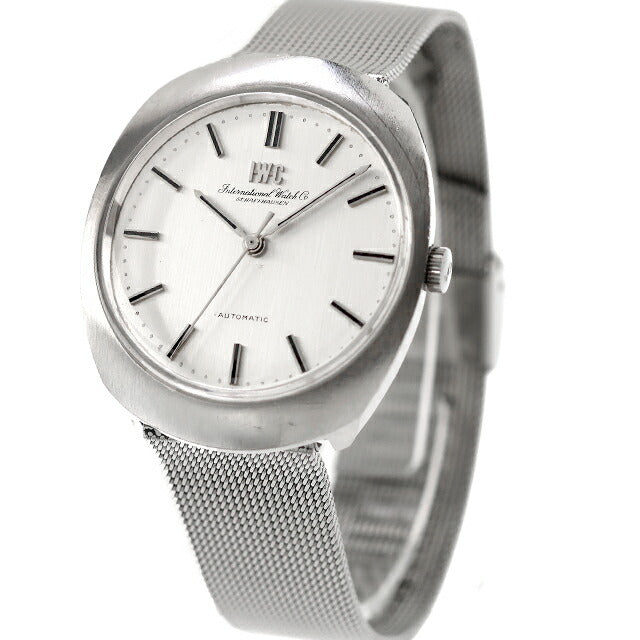 中古 OH・ガラス交換済 IWC IWC オールドインター オーバル R815 Cal.854 リネンダイヤル 魚リューズ R815 Cal.854 腕時計 ブランド メンズ UW-BTY-B0011