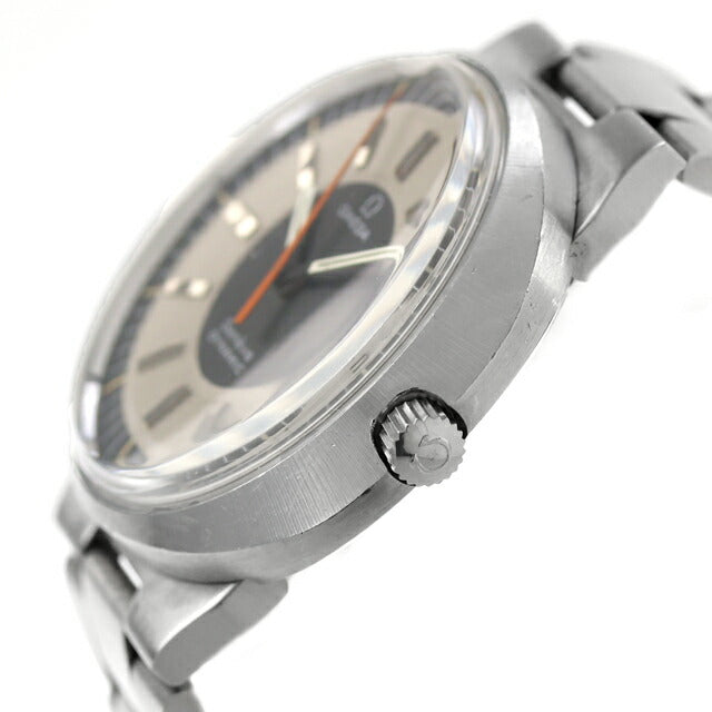 中古 OH済 オメガ OMEGA ジュネーブ ダイナミック Geneve Dynamic レトロフューチャー 135.033 アナログ 腕時計 ブランド メンズ グレー UW-BTY-B0014