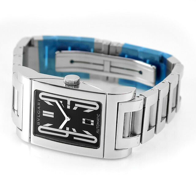 中古 外装仕上げ済 ブルガリ BVLGARI レッタンゴロ オートマティック アラビアインデックス レクタンギュラー RT45S アナログ 腕時計 メンズ UW-BV-OT-00003