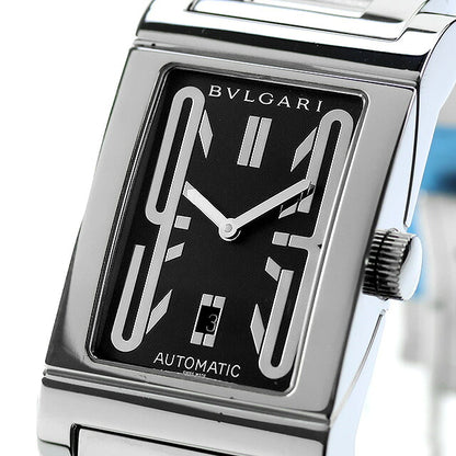 中古 外装仕上げ済 ブルガリ BVLGARI レッタンゴロ オートマティック アラビアインデックス レクタンギュラー RT45S アナログ 腕時計 メンズ UW-BV-OT-00003
