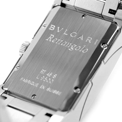 中古 外装仕上げ済 ブルガリ BVLGARI レッタンゴロ オートマティック アラビアインデックス レクタンギュラー RT45S アナログ 腕時計 メンズ UW-BV-OT-00003