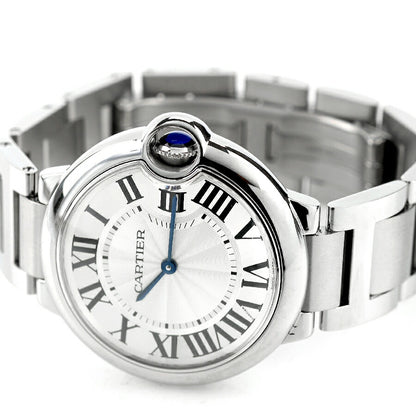 中古 仕上げ済 美品 カルティエ Cartier バロンブルー Ballon Bleu 36mm ユニセックス W69011Z4 アナログ 腕時計 ブランド レディース UW-CA-BB-00001
