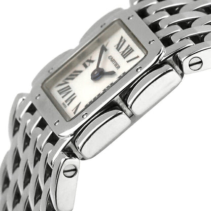中古 カルティエ Cartier パンテール リュバン マザーオブパール ピンクシェル文字盤 バングルウォッチ W61001T9 アナログ 腕時計 レディース UW-CA-PT-00001