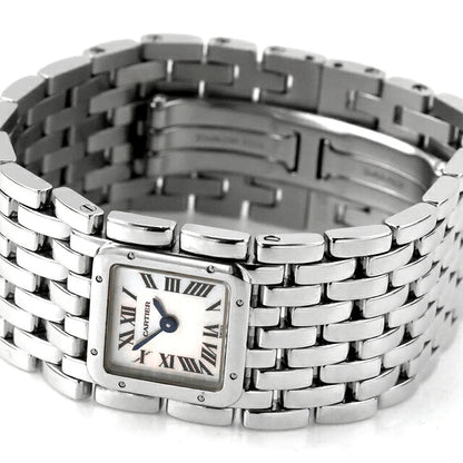 中古 カルティエ Cartier パンテール リュバン マザーオブパール ピンクシェル文字盤 バングルウォッチ W61001T9 アナログ 腕時計 レディース UW-CA-PT-00001