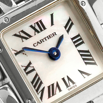 中古 カルティエ Cartier パンテール リュバン マザーオブパール ピンクシェル文字盤 バングルウォッチ W61001T9 アナログ 腕時計 レディース UW-CA-PT-00001
