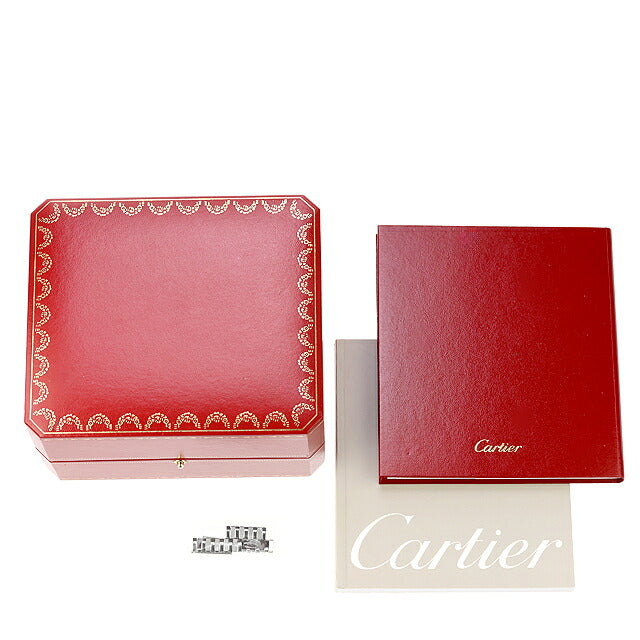 中古 カルティエ Cartier パンテール リュバン マザーオブパール ピンクシェル文字盤 バングルウォッチ W61001T9 アナログ 腕時計 レディース UW-CA-PT-00001