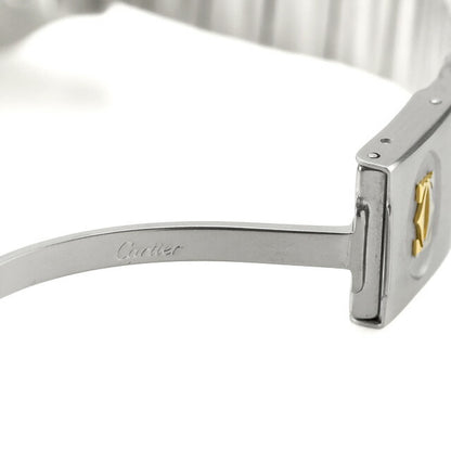 中古 OH済 カルティエ Cartier サントス・ガルベ K18コンビ ボーイズ ユニセックス 1172961 アナログ 腕時計 ブランド レディース ホワイト UW-CA-ST-00001
