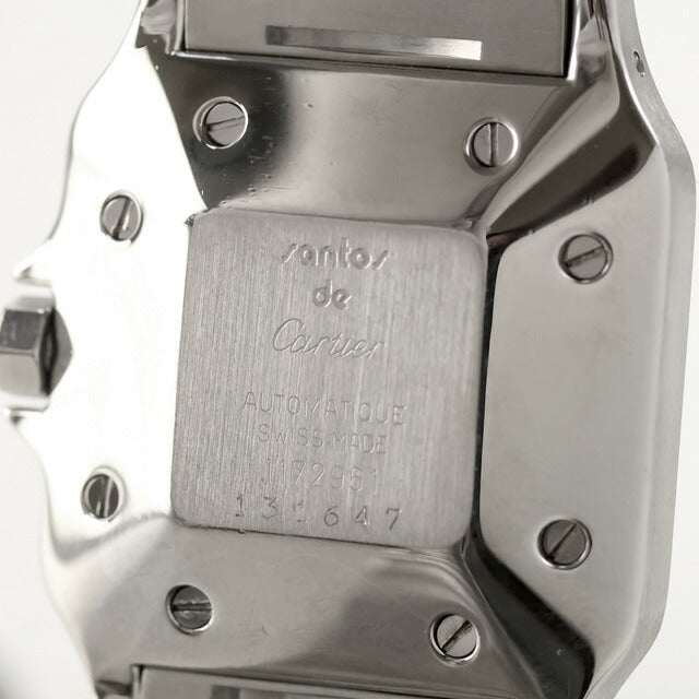 中古 OH済 カルティエ Cartier サントス・ガルベ K18コンビ ボーイズ ユニセックス 1172961 アナログ 腕時計 ブランド レディース ホワイト UW-CA-ST-00001