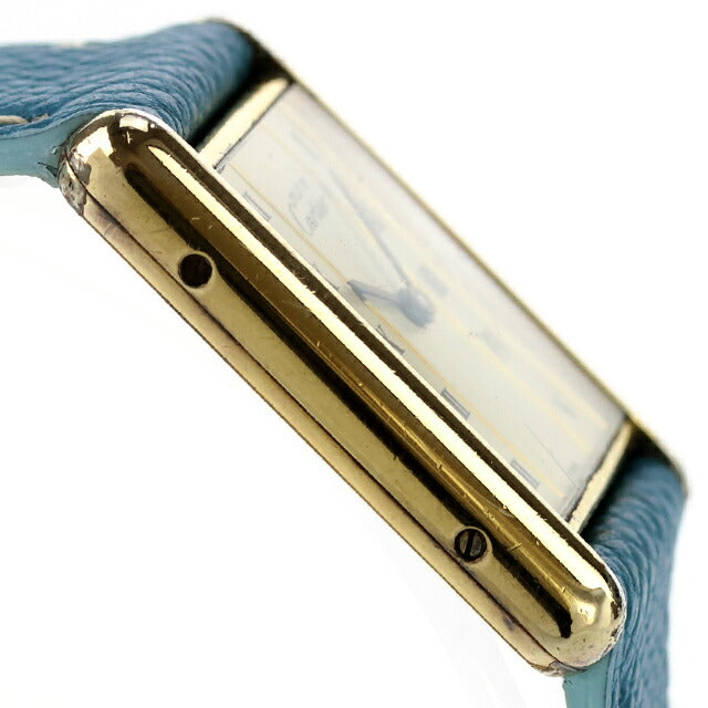 Used Cartier Must Tank Vermeil LM Vertical Roman Silver 925 External Belt Unused 590005 Watch Brand Ladies UW-CA-TK-00005