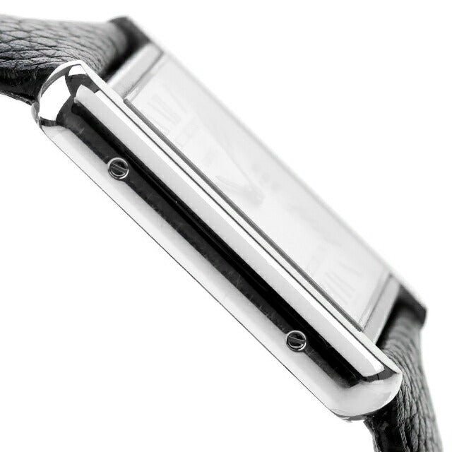 中古 カルティエ Cartier タンク ソロ WSTA0028 ラージ クォーツ LM WSTA0028 アナログ 腕時計 ブランド メンズ シルバー ブラック UW-CA-TK-00006