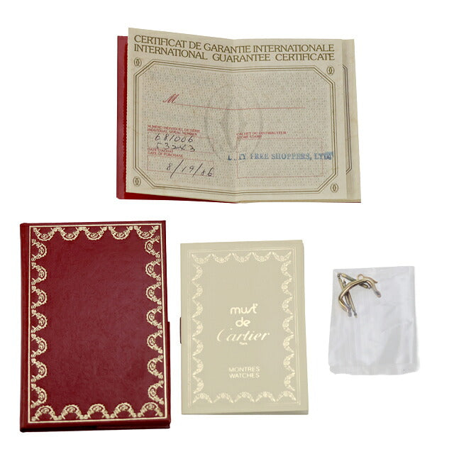 中古 カルティエ Cartier マストタンク ヴィルメイユ LM ゴールド ローマ 銀無垢 針回し訳アリ品 681006 アナログ 腕時計 ブランド メンズ UW-CA-TK-00008
