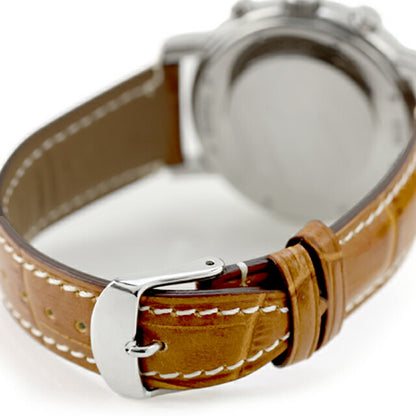 中古 ベルト交換済 ショパール Chopard ミッレミリア クロノグラフ デイト 16/8316 アナログ 腕時計 ブランド メンズ ホワイト 白 UW-CP-MM-00001