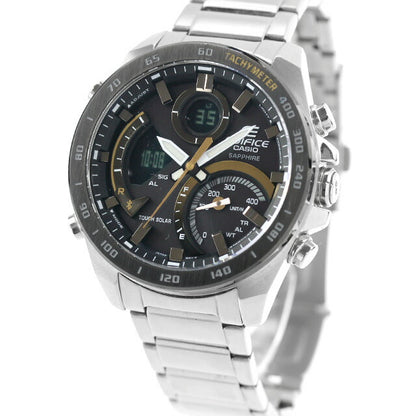 中古 美品 カシオ CASIO エディフィス ソーラー アナデジ スマートフォンリンク ECB-900YDB-1CJF アナデジ 腕時計 ブランド メンズ UW-CS-ED-00001