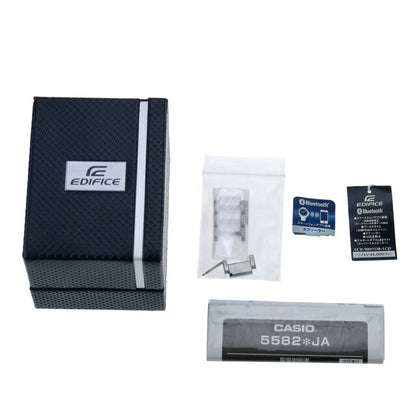 中古 美品 カシオ CASIO エディフィス ソーラー アナデジ スマートフォンリンク ECB-900YDB-1CJF アナデジ 腕時計 ブランド メンズ UW-CS-ED-00001