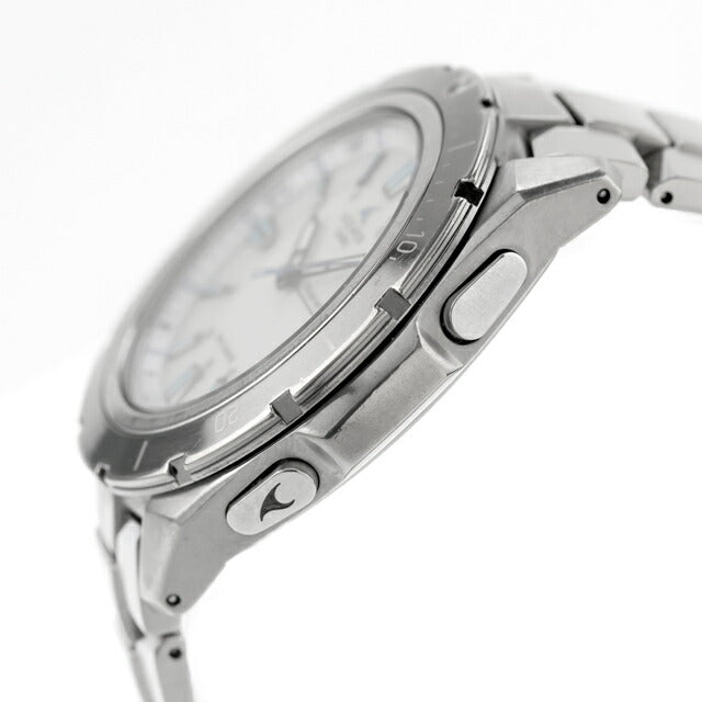 中古 カシオ CASIO オシアナス カシャロ OCEANUS 電波ソーラー OCW-P100TD-7AJF アナログ 腕時計 ブランド メンズ ホワイト 白 UW-CS-OS-00001