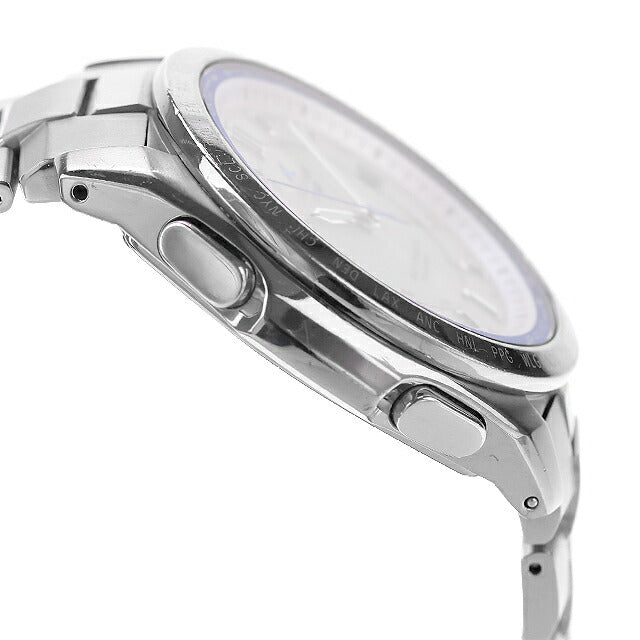 中古 カシオ CASIO オシアナス マルチバンド6 OCEANUS チタン OCW-T100TD-7AJF アナログ 腕時計 ブランド メンズ ホワイト 白 UW-CS-OS-00002