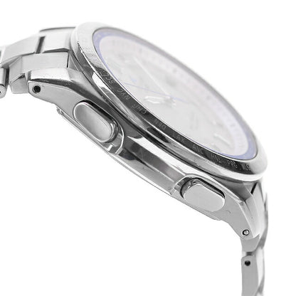 中古 カシオ CASIO オシアナス マルチバンド6 OCEANUS チタン OCW-T100TD-7AJF アナログ 腕時計 ブランド メンズ ホワイト 白 UW-CS-OS-00002