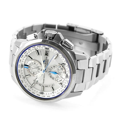 中古 カシオ CASIO オシアナス マルチバンド6 OCEANUS チタン OCW-T1000-7AJF アナログ 腕時計 ブランド メンズ ホワイト 白 UW-CS-OS-00003
