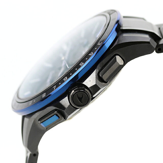 中古 カシオ CASIO オシアナス GPSハイブリッド電波ソーラー ブラックチタン セラミックベゼル OCW-G1200B-1JF アナログ 腕時計 ブランド メンズ UW-CS-OS-00004
