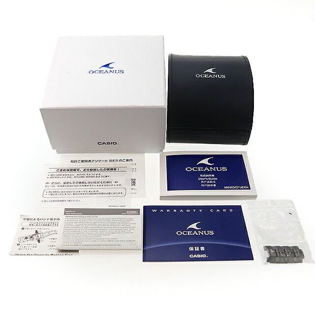 中古 カシオ CASIO オシアナス GPSハイブリッド電波ソーラー ブラックチタン セラミックベゼル OCW-G1200B-1JF アナログ 腕時計 ブランド メンズ UW-CS-OS-00004