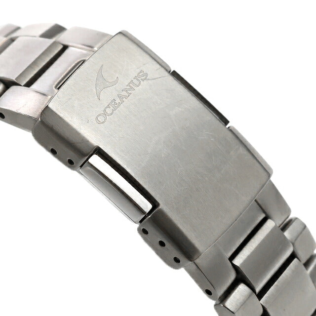 中古 カシオ CASIO オシアナス 電波ソーラー 3針デイト チタン シンプル ビジネス スーツ OCW-S100-1AJF アナログ 腕時計 ブランド メンズ UW-CS-OS-00005