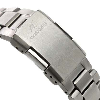 中古 カシオ CASIO オシアナス 電波ソーラー 3針デイト チタン シンプル ビジネス スーツ OCW-S100-1AJF アナログ 腕時計 ブランド メンズ UW-CS-OS-00005
