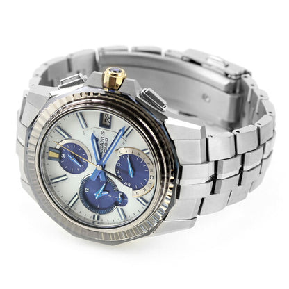中古 超美品 カシオ CASIO オシアナス マンタ 世界100本限定 カットサファイアガラスベゼル 切子 ソーラー電波 OCW-S6000PBS-7AJR 腕時計 メンズ UW-CS-OS-00006