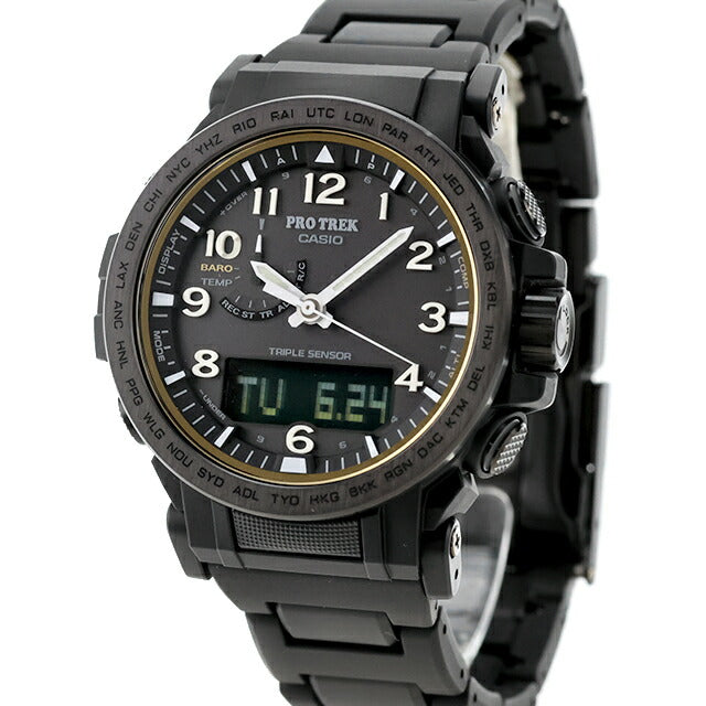 中古 超美品 カシオ CASIO PRO TREK Climber Line クライマーライン ソーラー電波 PRW-51FC-1JF アナデジ 腕時計 ブランド メンズ UW-CS-PT-00001