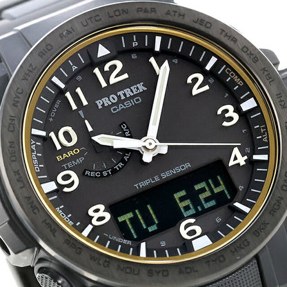中古 超美品 カシオ CASIO PRO TREK Climber Line クライマーライン ソーラー電波 PRW-51FC-1JF アナデジ 腕時計 ブランド メンズ UW-CS-PT-00001