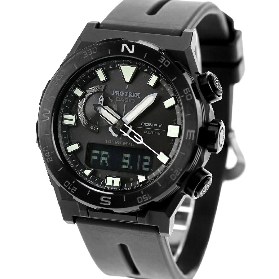 中古 カシオ CASIO プロトレック クライマーライン 方位計 コンパス機能 アウトドア PRW-6800Y-1JF アナデジ 腕時計 ブランド メンズ UW-CS-PT-00003