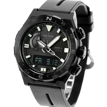 中古 カシオ CASIO プロトレック クライマーライン 方位計 コンパス機能 アウトドア PRW-6800Y-1JF アナデジ 腕時計 ブランド メンズ UW-CS-PT-00003