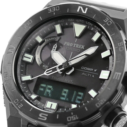 中古 カシオ CASIO プロトレック クライマーライン 方位計 コンパス機能 アウトドア PRW-6800Y-1JF アナデジ 腕時計 ブランド メンズ UW-CS-PT-00003