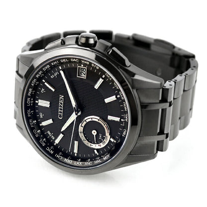 Used CITIZEN ATTESA F150 Eco Drive GPS Satellite Radio Watch Direct Flight CC3015-57E Multi-Hand Analog Men&