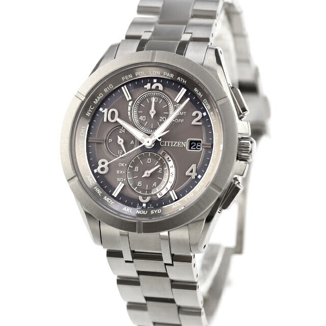 Used, beautiful condition, CITIZEN Atessa Frozen Gray Limited Model Limited Edition 1,400 pieces Duratect AT8160-55H Multi-hand analog watch UW-CT-AT-00017