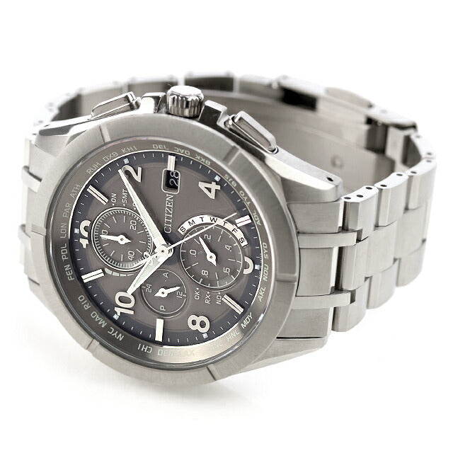 Used, beautiful condition, CITIZEN Atessa Frozen Gray Limited Model Limited Edition 1,400 pieces Duratect AT8160-55H Multi-hand analog watch UW-CT-AT-00017