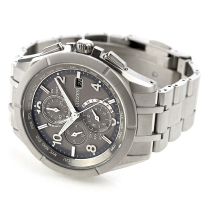Used, beautiful condition, CITIZEN Atessa Frozen Gray Limited Model Limited Edition 1,400 pieces Duratect AT8160-55H Multi-hand analog watch UW-CT-AT-00017