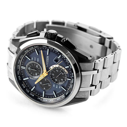 中古 シチズン CITIZEN アテッサ AT8040 FTS カスタマイズモデル チタン 電波ソーラー H804-T025825 アナログ 腕時計 ブランド メンズ UW-CT-AT-00019