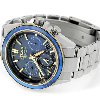 中古 美品 シチズン CITIZEN アテッサ ネプチューン 限定モデル アクトライン エコ・ドライブGPS衛星電波 CC4054-68L 腕時計 メンズ UW-CT-AT-00022