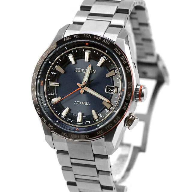 中古 美品 シチズン CITIZEN アテッサ アクトライン 日本製 エコドライブ電波 電波ソーラー CB0287-68L アナログ 腕時計 ブランド メンズ UW-CT-AT-00023