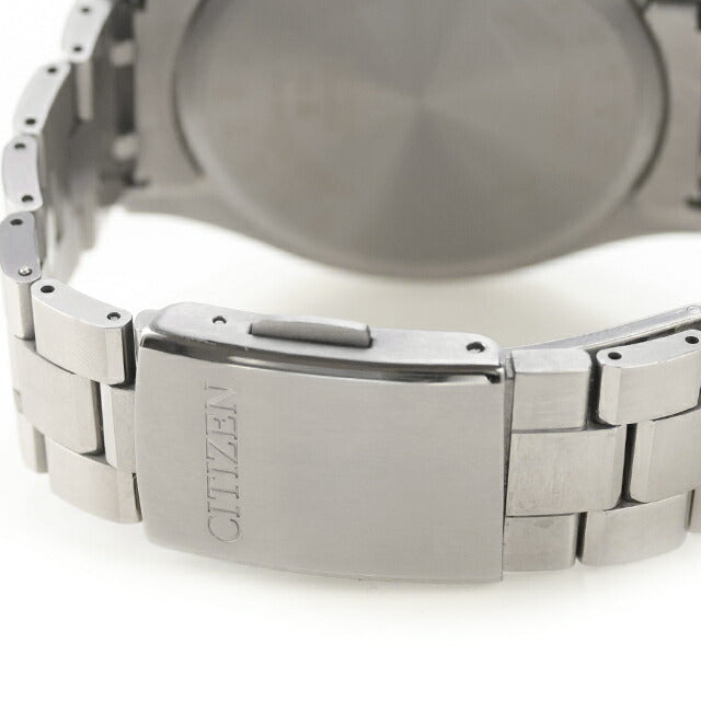 中古 シチズン CITIZEN アテッサ ルナプログラム ムーンフェイズ アナログ 腕時計 ブランド メンズ ブラック UW-CT-AT-00026