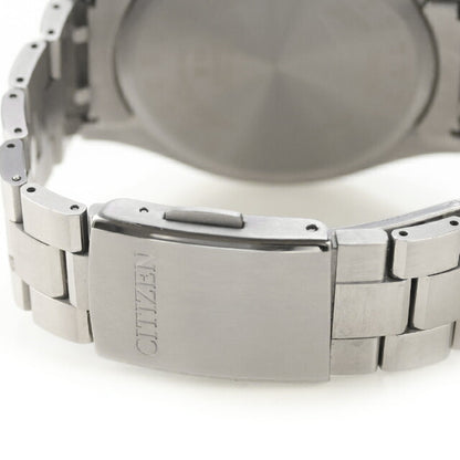 中古 シチズン CITIZEN アテッサ ルナプログラム ムーンフェイズ アナログ 腕時計 ブランド メンズ ブラック UW-CT-AT-00026